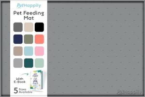 Dog Food Mat with Raised Edges for Easy Cleanup