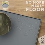 Dog Food Mat with Raised Edges for Easy Cleanup