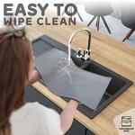 Dog Food Mat with Raised Edges for Easy Cleanup