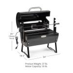 Ash & Ember 4W Adjustable Rotisserie Grill Roaster