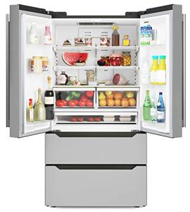 KoolMore 22.5 Cu.Ft Stainless Steel French Door Fridge