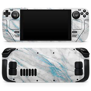 Steam Deck Skin Decal - Marble & Blue Frosted