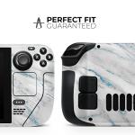 Steam Deck Skin Decal - Marble & Blue Frosted