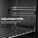 Vertical Propane Smoker with 3 Removable Shelves