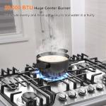 30-Inch Built-In Gas Cooktop with Griddle