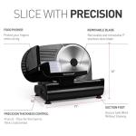 Techwood 200W Electric Meat Slicer with Stainless Blade