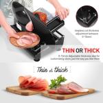Techwood 200W Electric Meat Slicer with Stainless Blade