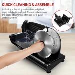Techwood 200W Electric Meat Slicer with Stainless Blade