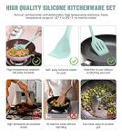 12-Piece Silicone Cooking Utensils Set with Holder