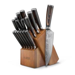 Yatoshi 15-Piece Professional Kitchen Knife Set