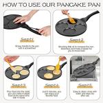 KRETAELY Nonstick 4-Cup Pancake Maker Griddle