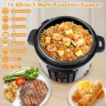 CAZACHEF 8qt Multi-Functional Pressure Cooker