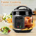 CAZACHEF 8qt Multi-Functional Pressure Cooker