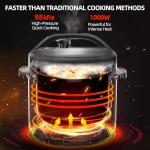 CAZACHEF 8qt Multi-Functional Pressure Cooker