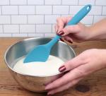 Turquoise Silicone Spatula Spoon - 11" Heat Resistant