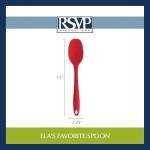 Turquoise Silicone Spatula Spoon - 11" Heat Resistant