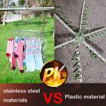 Double Stainless Steel Drying Rack with Clips