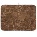 Brown Marble Dish Drainer Mat 16 x 18