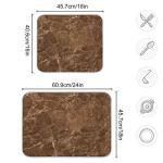 Brown Marble Dish Drainer Mat 16 x 18