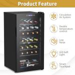 Winado 28-Bottle Dual Zone Wine Cooler Fridge
