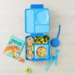 OmieBox Insulated Bento Box for Kids - Blue