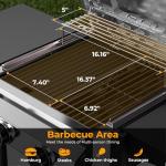 R.W.FLAME 2-Burner Propane Gas Grill for BBQ