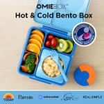 OmieBox Insulated Bento Box for Kids - Blue