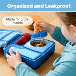 OmieBox Insulated Bento Box for Kids - Blue