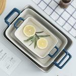 KOOV 3-Piece Ceramic Bakeware Set in Blue