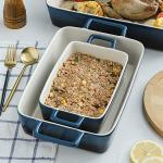 KOOV 3-Piece Ceramic Bakeware Set in Blue