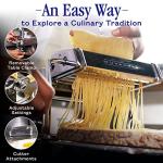 Nuvantee 2-in-1 Pasta Maker with Adjustable Thickness