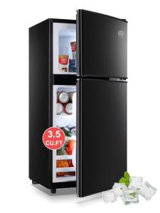 KRIB BLING 3.5 Cu.Ft Compact Refrigerator with Freezer