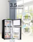 KRIB BLING 3.5 Cu.Ft Compact Refrigerator with Freezer