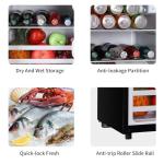 KRIB BLING 3.5 Cu.Ft Compact Refrigerator with Freezer