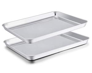 TeamFar Stainless Steel Baking Sheet Set of 2