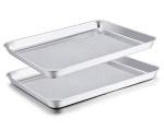 TeamFar Stainless Steel Baking Sheet Set of 2