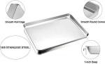 TeamFar Stainless Steel Baking Sheet Set of 2