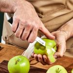 HexClad 3.5-Inch Damascus Paring Knife with Pakkawood Handle