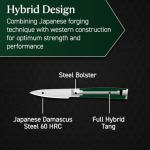 HexClad 3.5-Inch Damascus Paring Knife with Pakkawood Handle