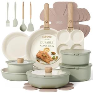 CAROTE 25-Piece Non-Stick Cookware Set
