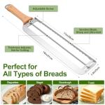 Adjustable Bread Slicer with Thickness Guide