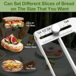 Adjustable Bread Slicer with Thickness Guide