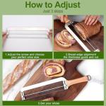 Adjustable Bread Slicer with Thickness Guide