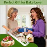 Adjustable Bread Slicer with Thickness Guide