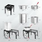 ROVSUN 30QT Turkey & 10QT Fish Fryer Kit