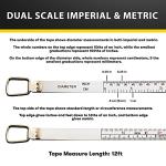 Cylindrical Tape Measure - 12ft/3.5m Imperial & Metric
