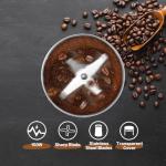 Electric Coffee and Spice Grinder with Stainless Steel Blades