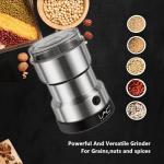 Electric Coffee and Spice Grinder with Stainless Steel Blades