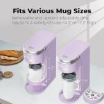 CHULUX Slim Single Serve Coffee Maker, Lavender
