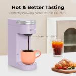 CHULUX Slim Single Serve Coffee Maker, Lavender
